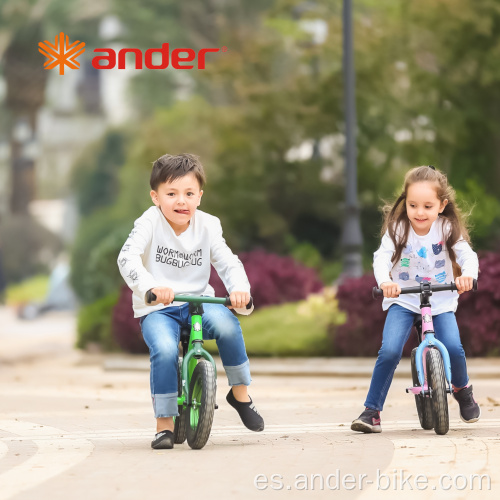 Mini bicicleta de equilibrio de bicicleta de empuje para bebés y niños